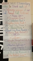 Fall Festival Benefactors!